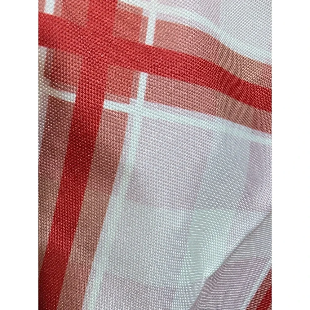 Sewing Down South Craig Conover Perfectly Plaid Cooking Apron Red Pink White OS
